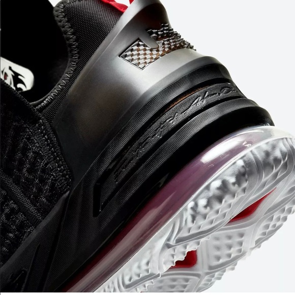 Nike LeBron XVIII 18 Bred Black University Red White CQ9283-001 Men's Sizes - Picture 6 of 8